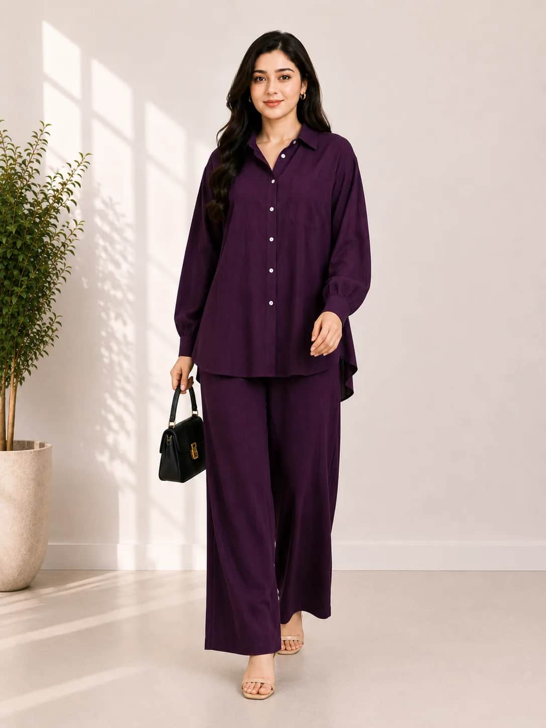 Zylosfit Elara Relaxed Korean Georgette Co-Ord Set alternate