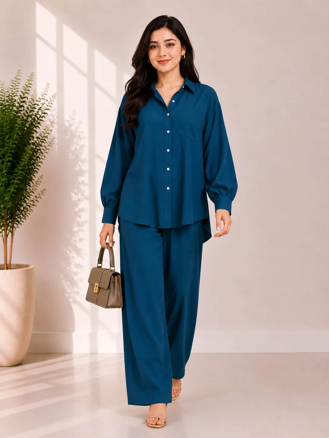 Zylosfit Celeste Korean Georgette Co-Ord Set